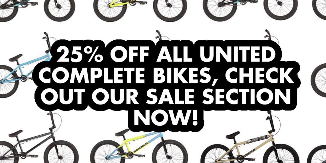 25% OFF ALL OF OUR UNITED COMPLETE BIKES NOW!