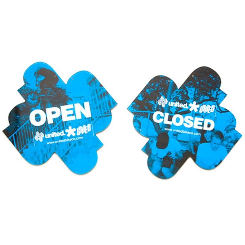 United Open/Closed Sign