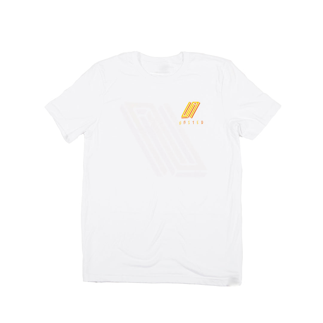 United Reborn T-Shirt White with Orange Print