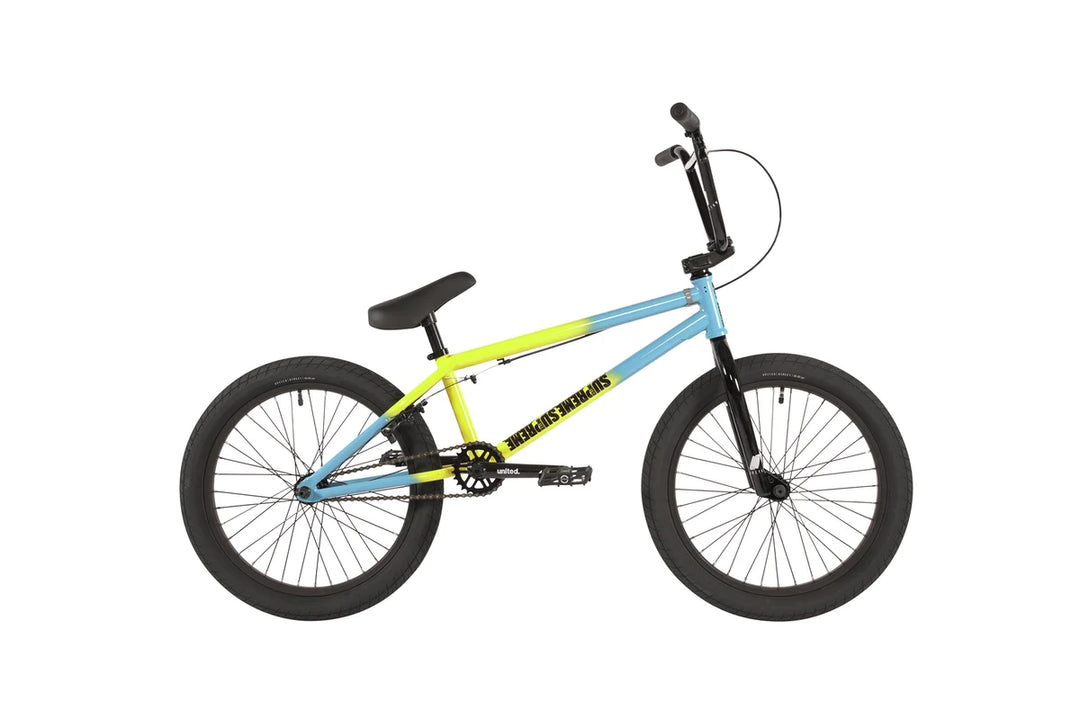 OUR SUPREME YELLOW/TURQUOISE FADE BMX IS NOW ONLY £259.99!!