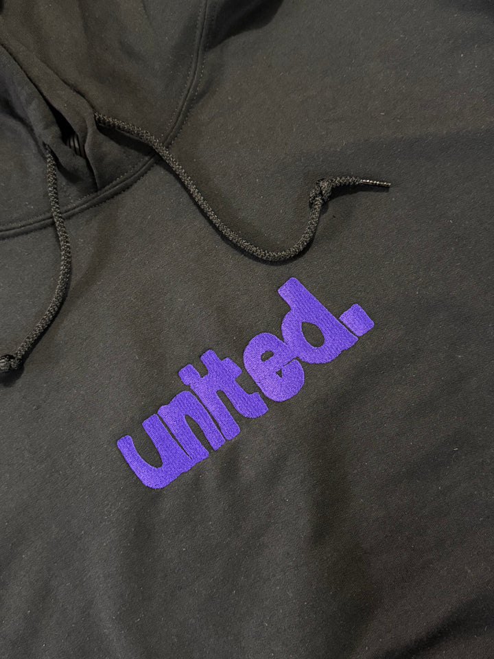 United Coastin Hooded Sweat Black/Purple