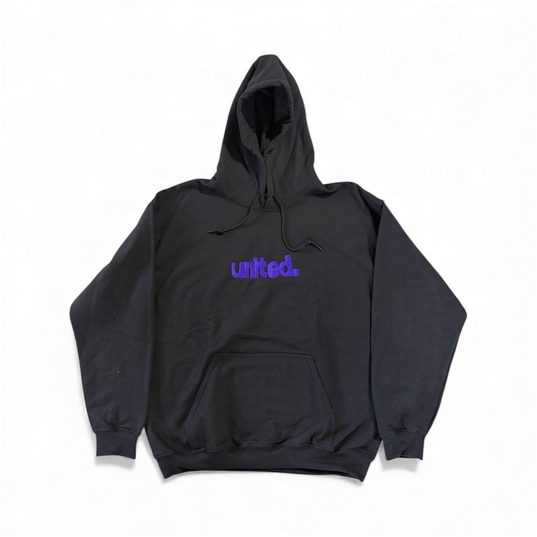 United Coastin Hooded Sweat Black/Purple