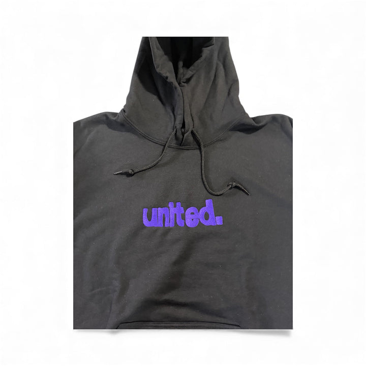 United Coastin Hooded Sweat Black/Purple